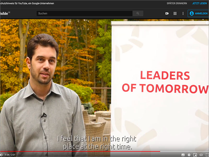 „Leaders of Tomorrow“ screenshot youtube video | Christian Osterhaus | Berater für Führungskräfte | christian-osterhaus.de