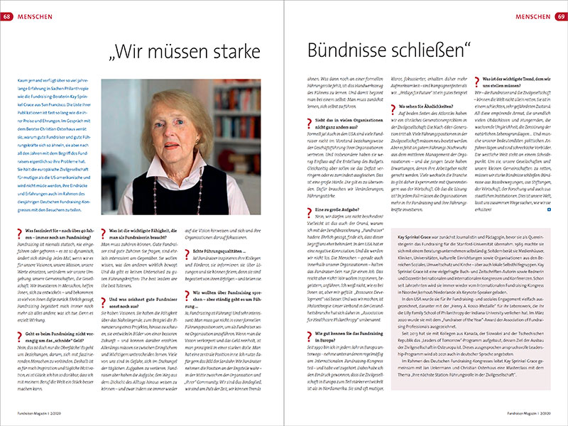 Artikel im Fundraiser Magazin 2/2020 Screenshot | Christian Osterhaus | Berater für Führungskräfte | christian-osterhaus.de